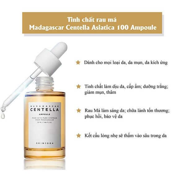 Serum rau má Centella mờ thâm mụn trắng da dành cho da thâm, da mụn 100ml