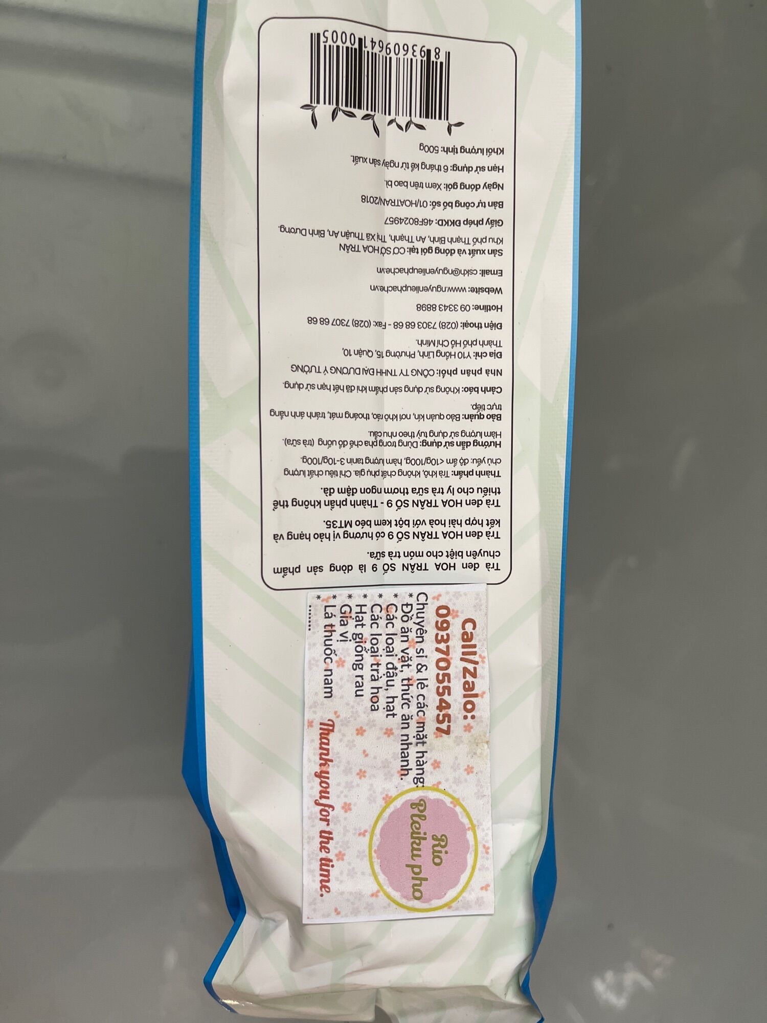 500gr Trà đen số 9