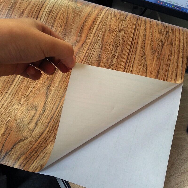 Decal vân gỗ khổ ngang 1,2m sẵn keo bóc dán