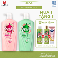 Dầu gội Sunsilk Natural Dưỡng Ngăn Gãy Rụng và Mềm Mượt Tỏa Hương 650g