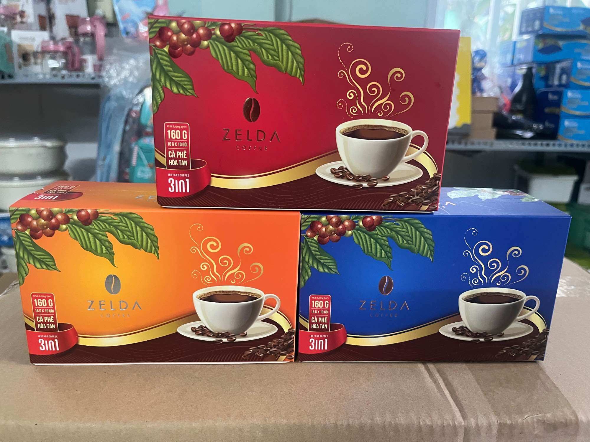 Cafe sữa zeida 3 in 1 . combo 3 hộp 100 k