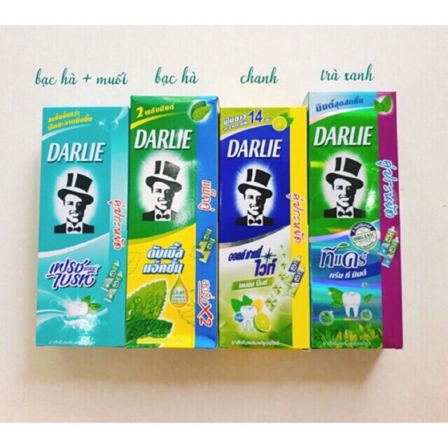 Combo 2 tuýp kem đánh răng ông tây đen Darlie