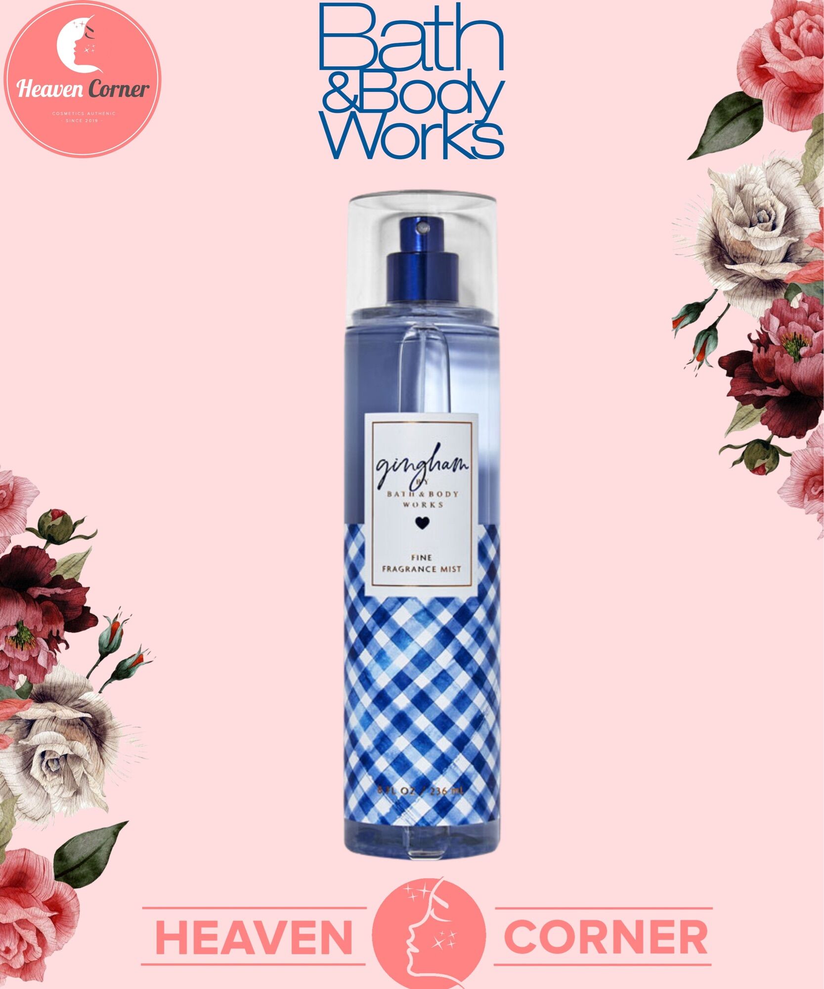 Xịt thơm toàn thân Bath&BodyWorks mùi Gingham
