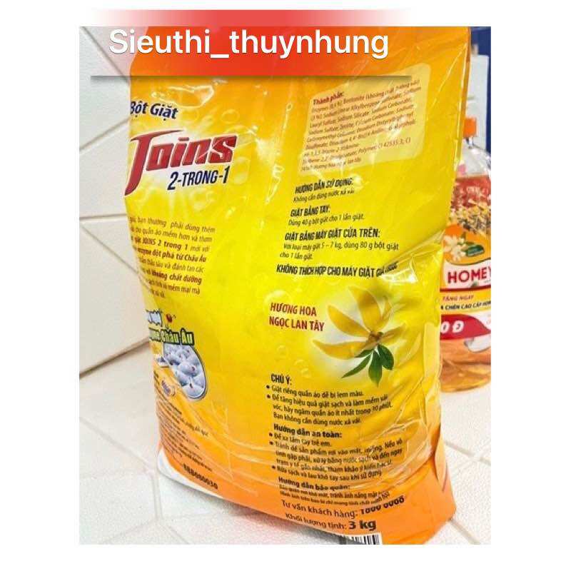 Bột Giặt Joins 2,7kg Giặt & Xả 2 Trong 1