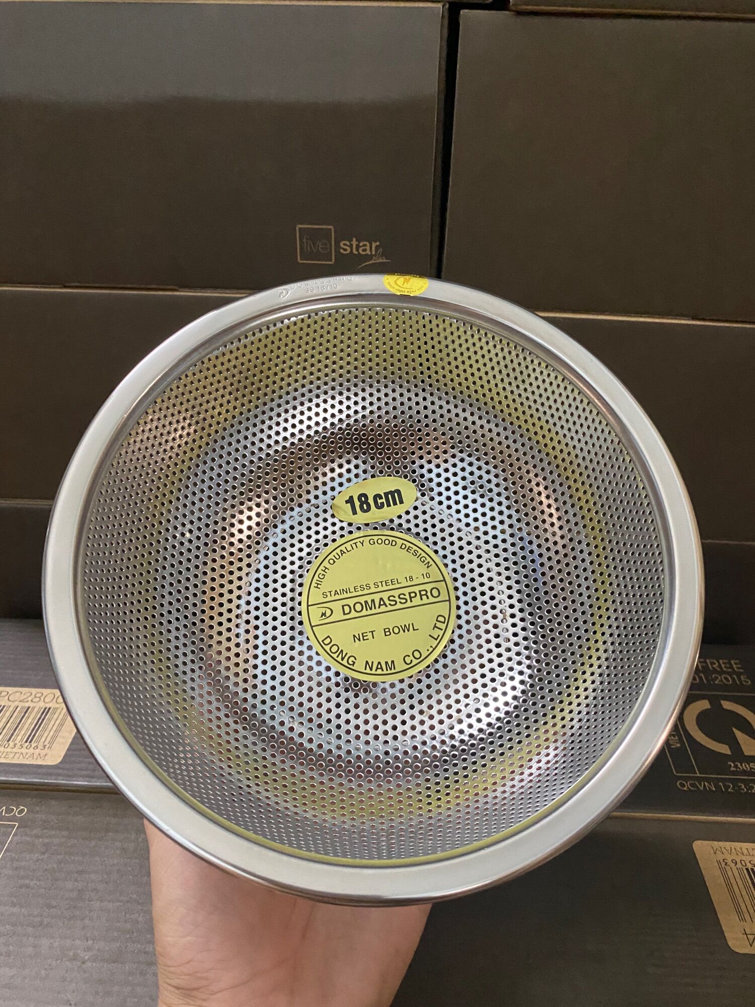 Rổ đông nam 18cm inox 304 cap cấp