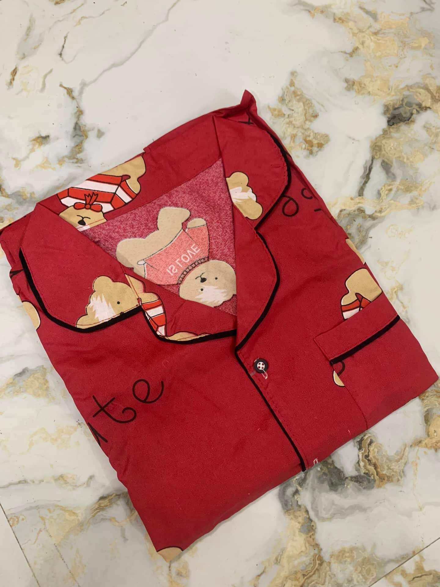 Đồ bộ pijama kate thái mặc nhà thoái mái (size 38-50kg)