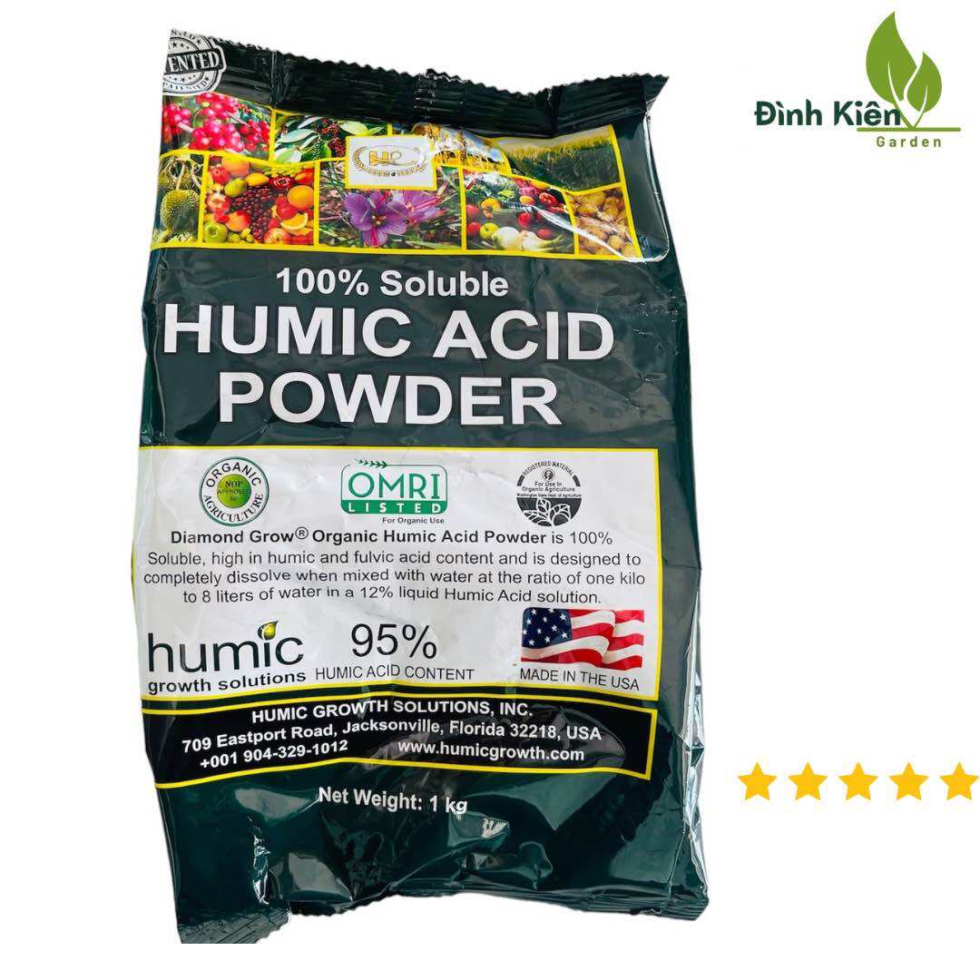 HUMIC ACID POWDER 95% - PHÂN BÓN HỮU CƠ SINH HỌC - HUMIC MỸ HOÀNG PHÚC (1kg)