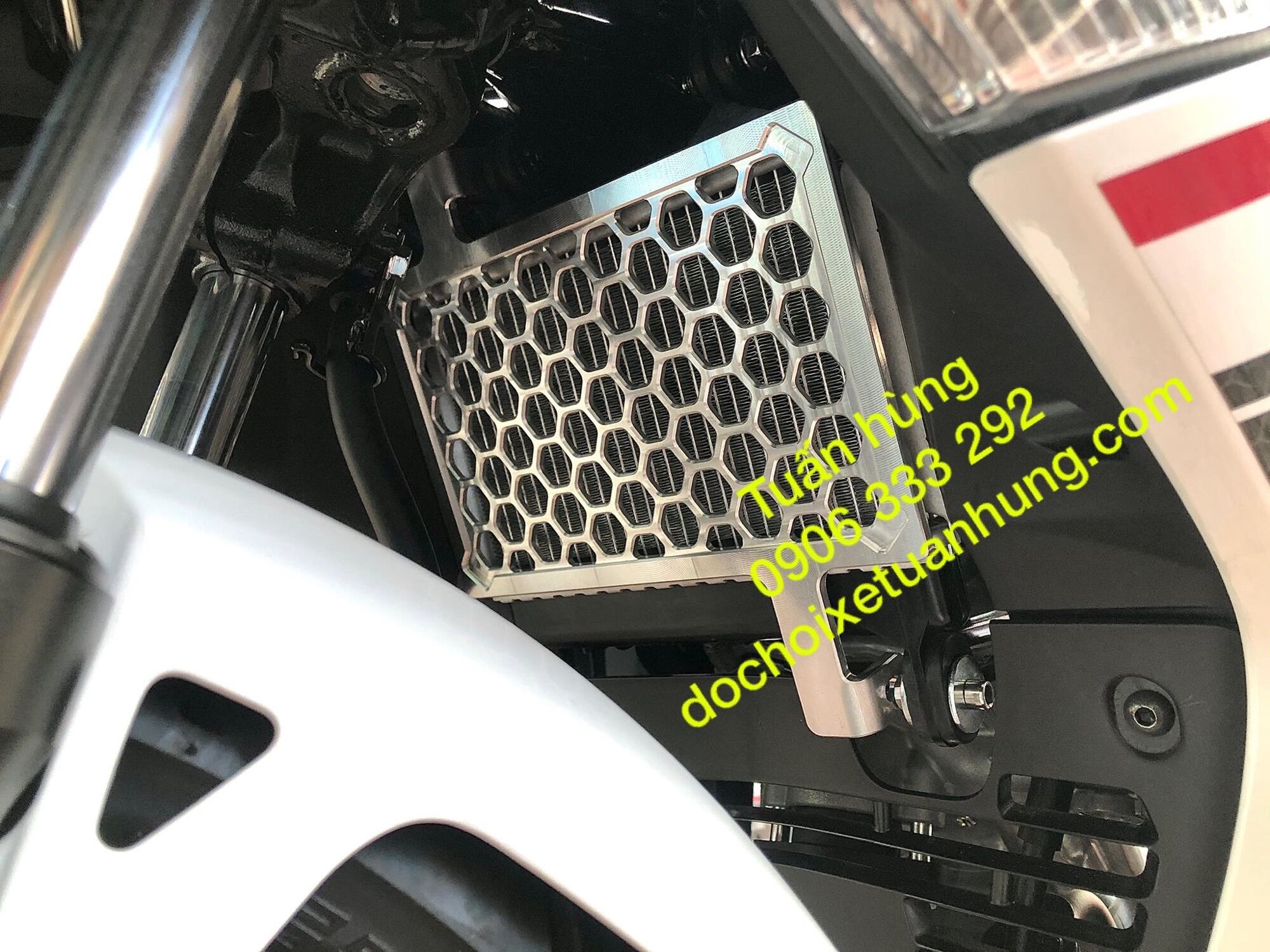 Che két nước exciter 155/ex155 kiểu indo nhôm CNC cao cấp - bảo vệ két nước ex155 - đồ chơi xe ex155