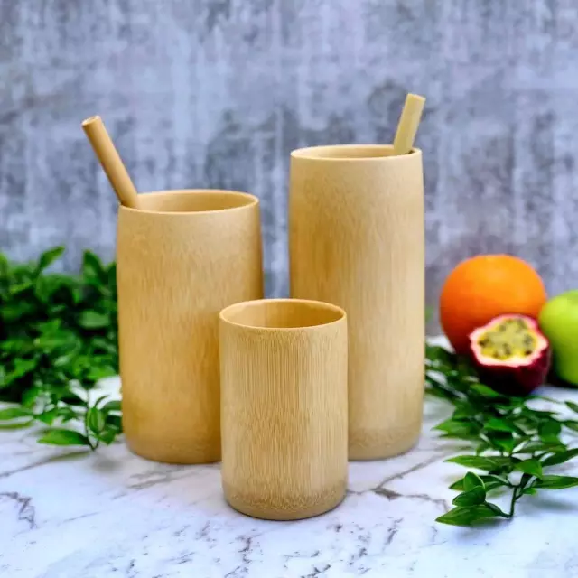 Ly/cốc tre hàng xuất khẩu cao 10, 12 cm