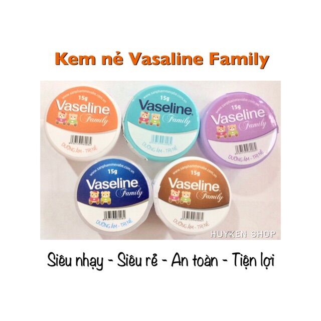 Kem Vaseline dưỡng ẩm - lành nẻ 15g