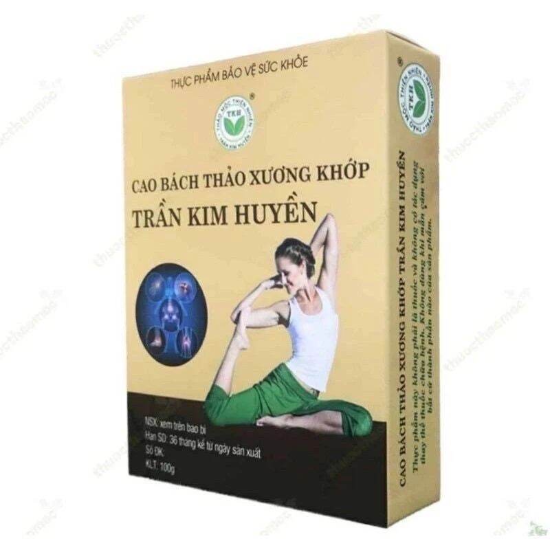 chính hãng _ combo gồm 1 chai xoa bóp xương khớp và 1  cao bách thảo trần kim huyền