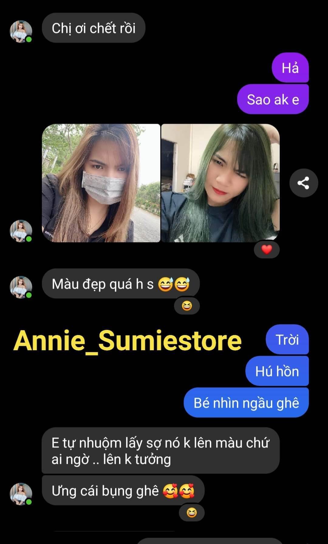 Thuốc nhuộm tóc MÀU XANH RÊU