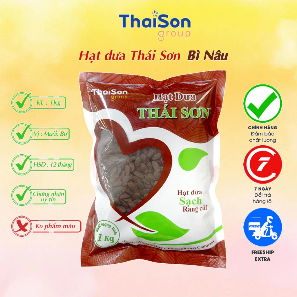 Hạt dưa Thái Sơn to giòn ngon đặc biệt 1 ký