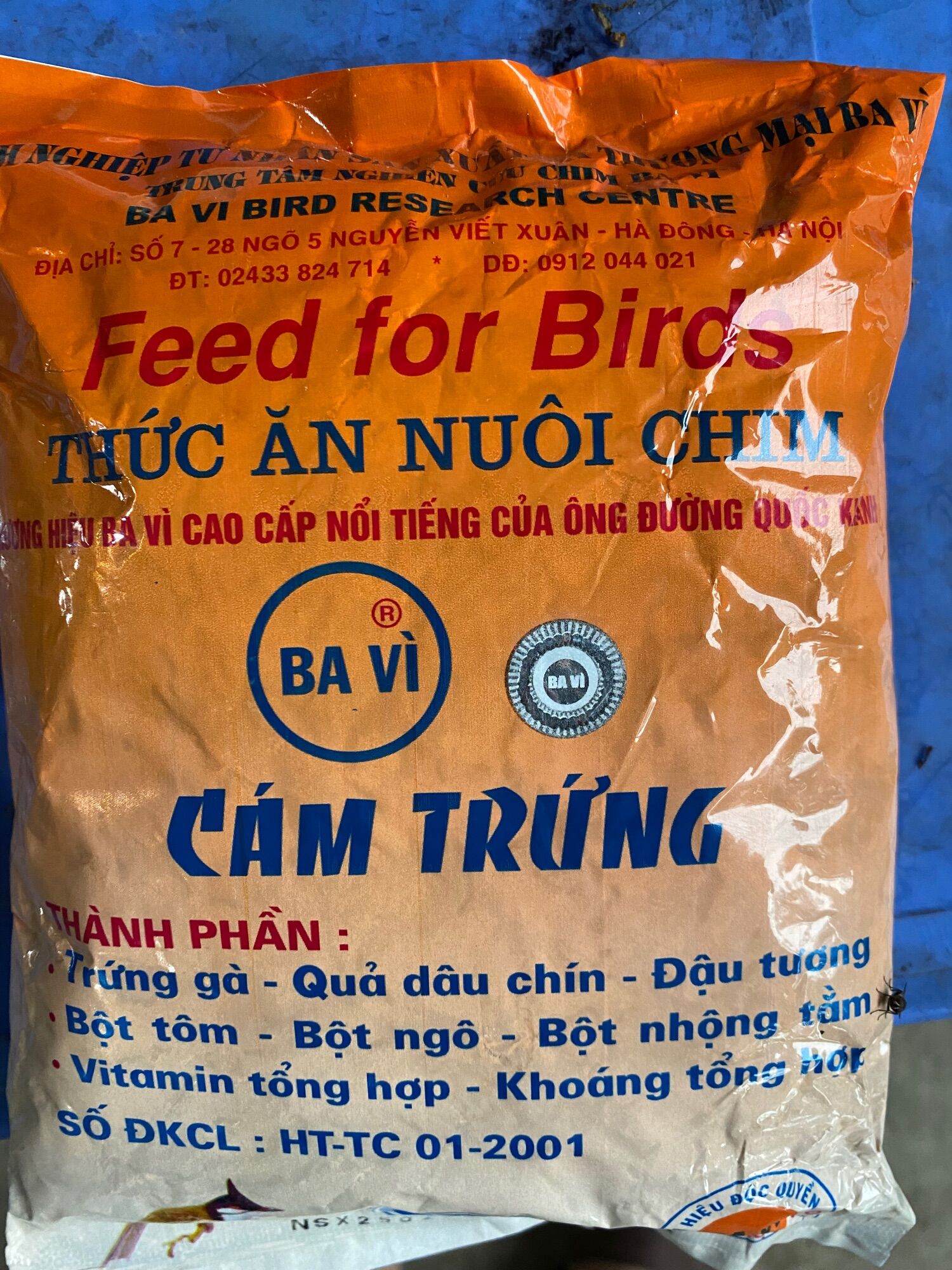 Cám trứng Ba Vì(500g) thức ăn cho chim cảnh