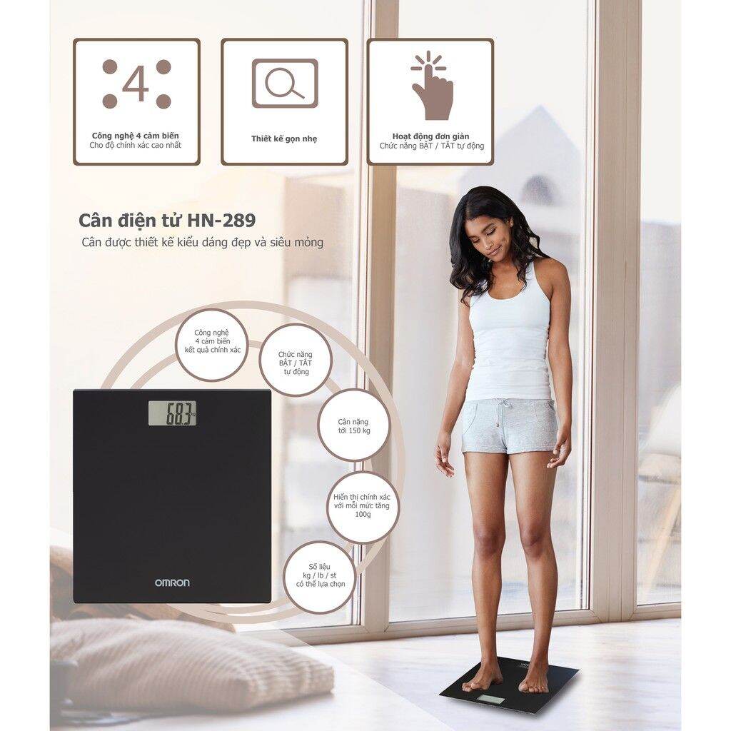 Cân Sức Khoẻ Điện Tử Omron HN-286