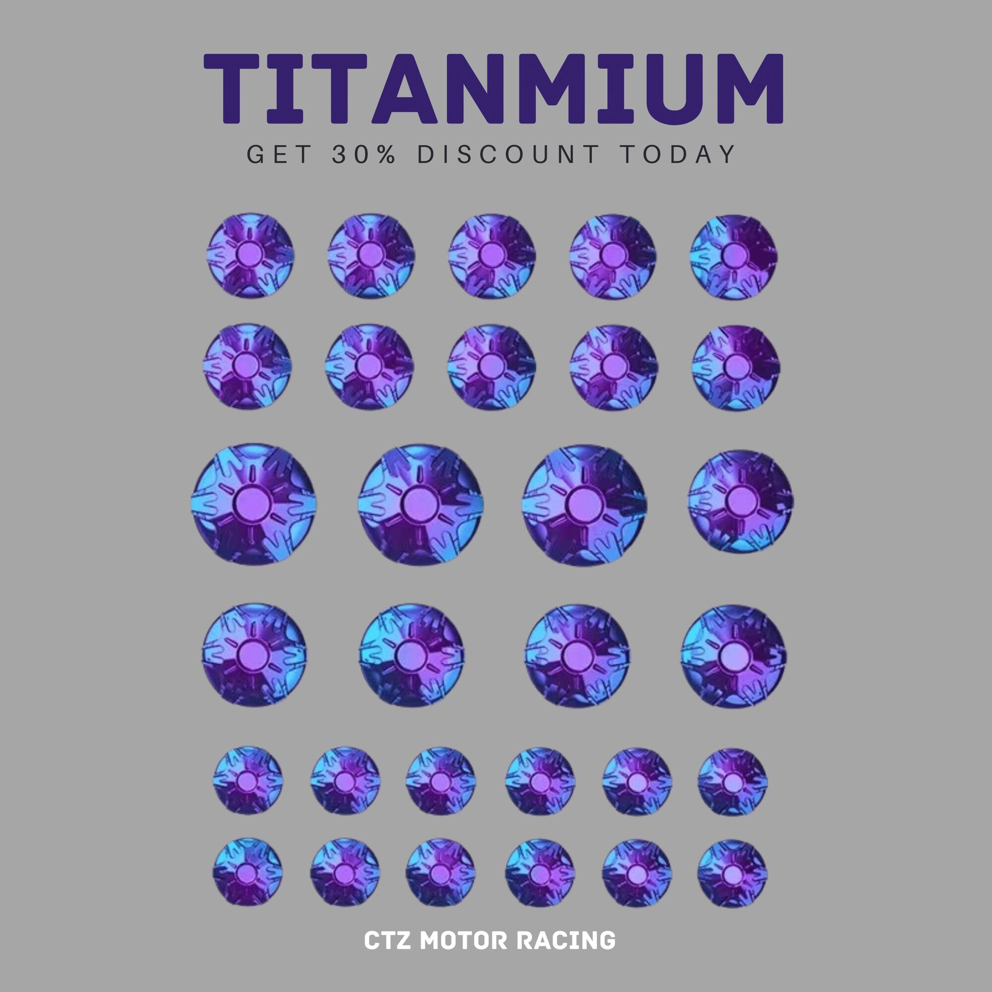 Vỉ ốc chụp 30 con salaya titan 7 màu chất lượng cao