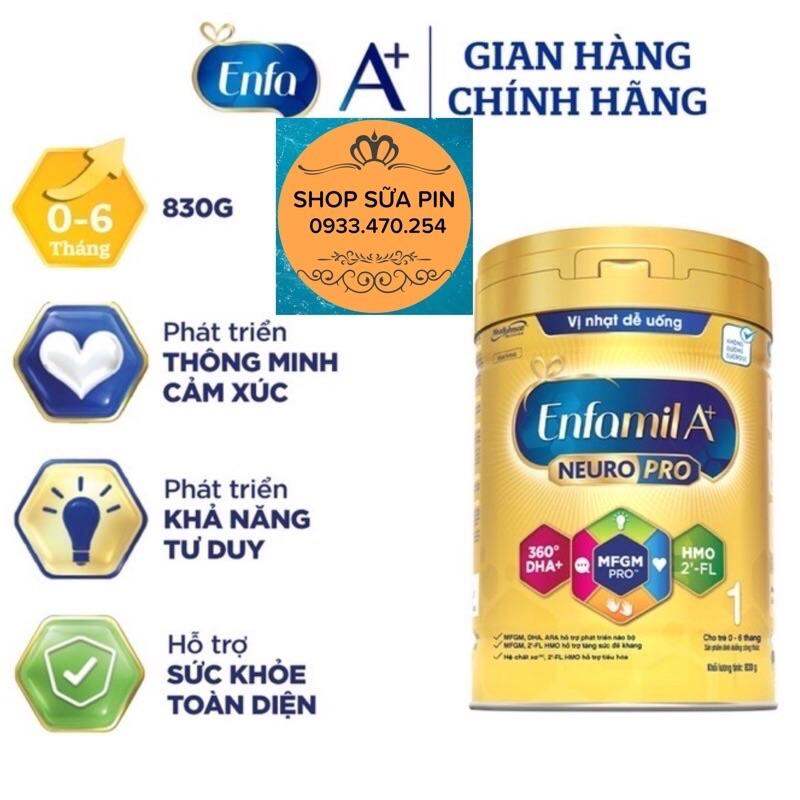Sữa bột Enfamil A+ neuropro số 1 830g