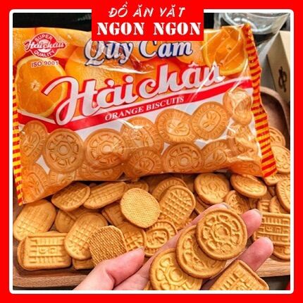 Combo 50 gói bánh quy cam Hải Châu