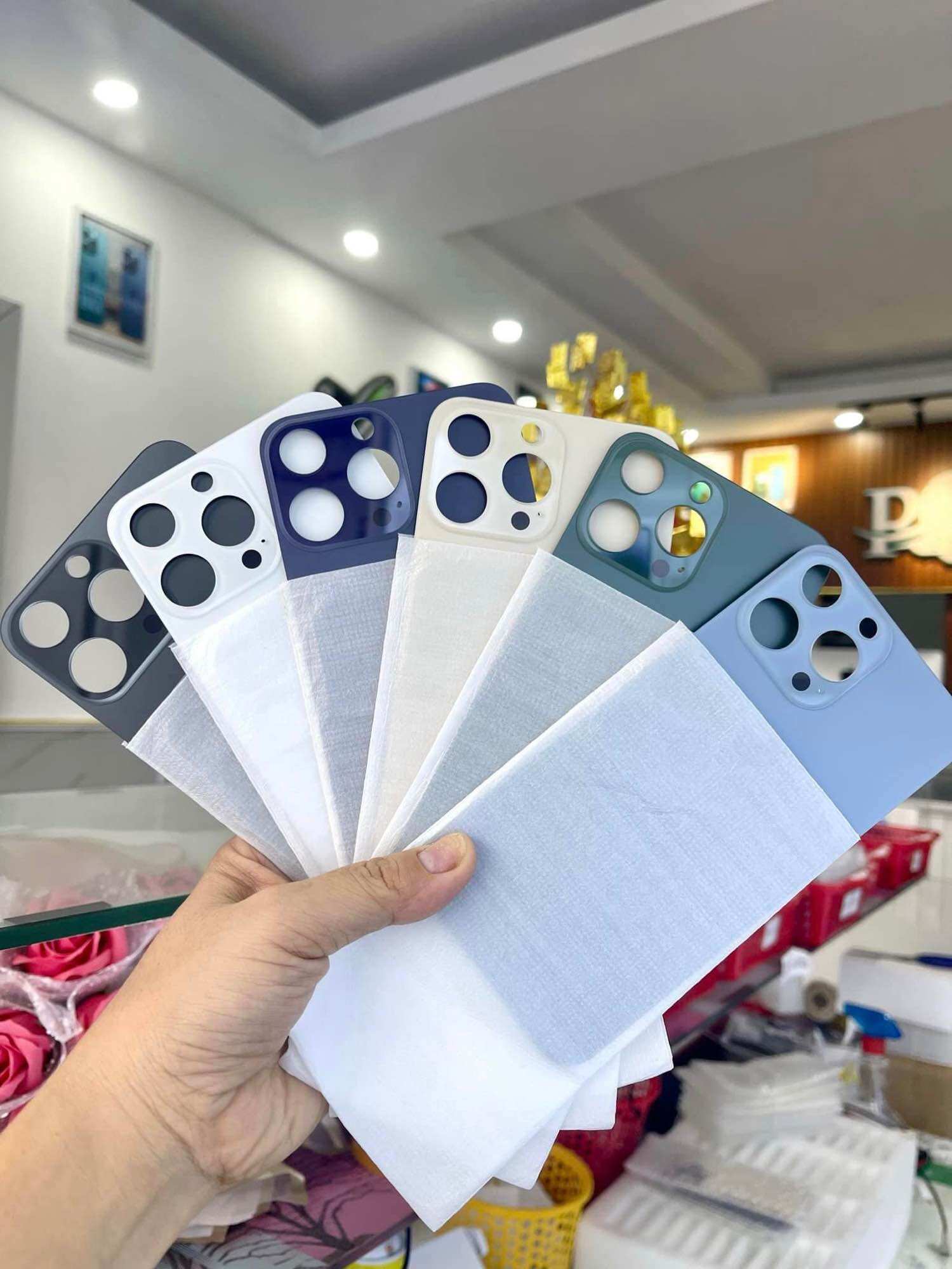 Ốp lưng kính lưng x - xs độ cam to