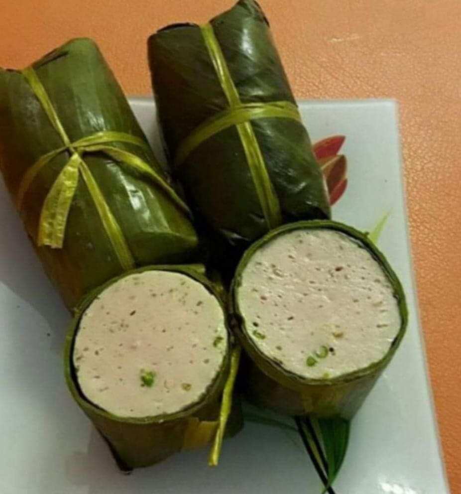 🎈chả lụa ớt xiêm xanh. 500gr/1đòn