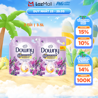 Combo 2 Nước Xả Vải DOWNY Hương Nước Hoa Cao Cấp Bung Toả Hạnh Phúc/ Oải Hương Túi 3.5L
