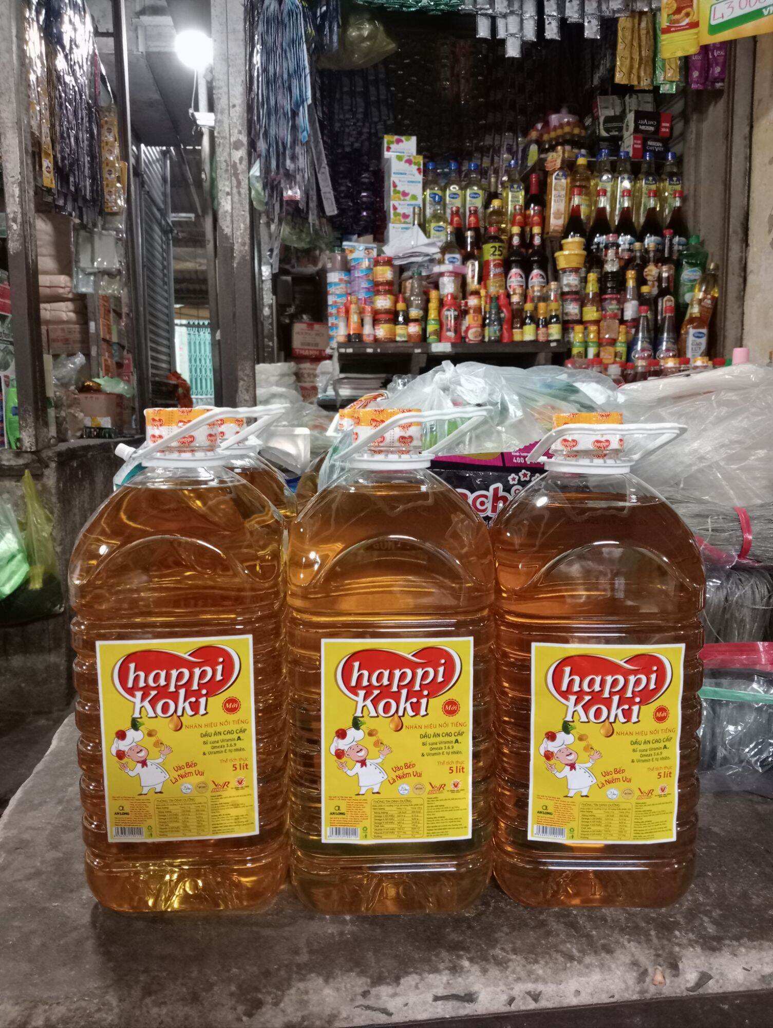 dầu ăn happy Koki 5 lít cao cấp