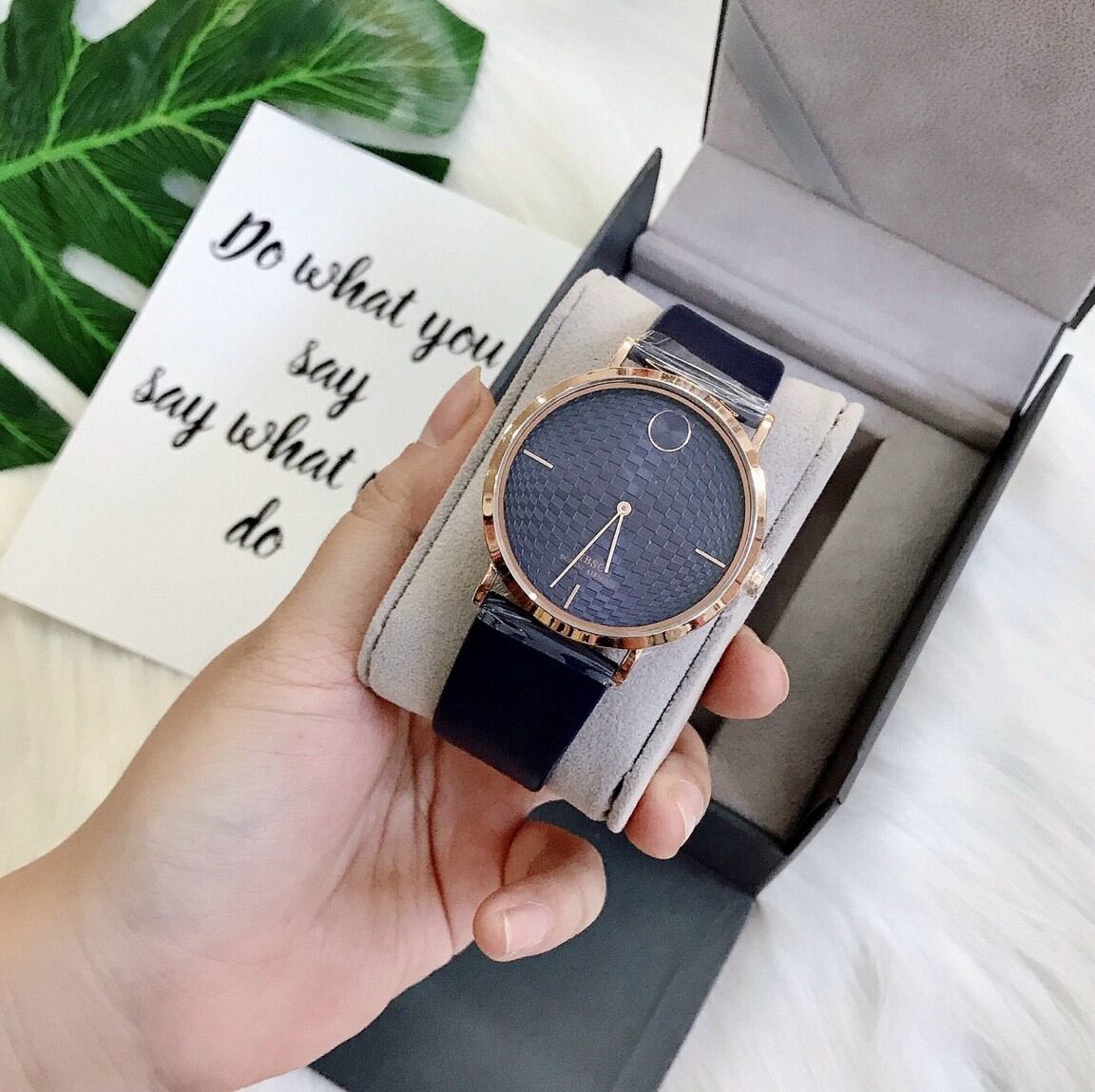 Đồng hồ nam IBSO dây da viền cực mỏng