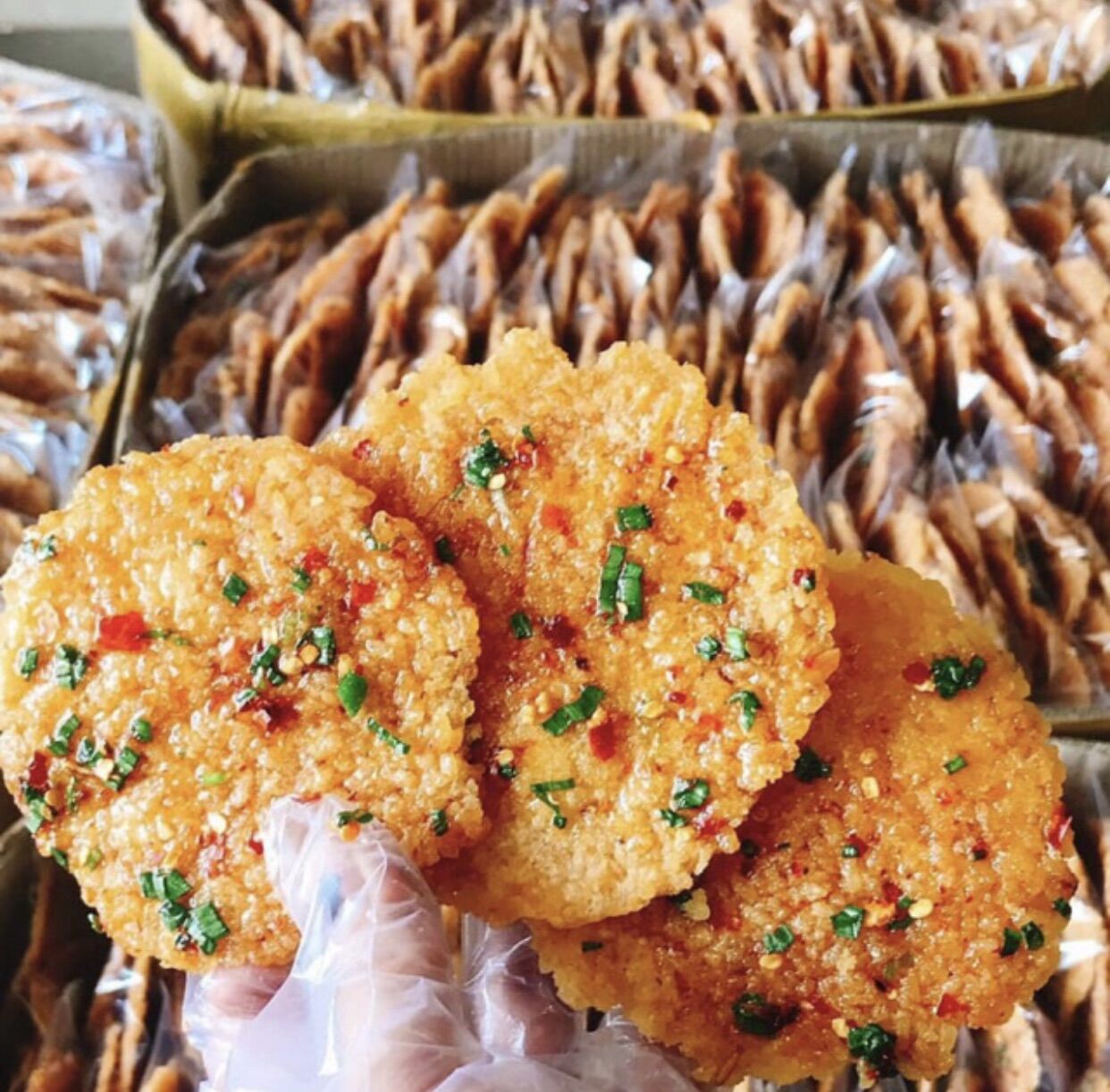 [💥SIÊU NGON💥] Gói 3 Miếng Cơm Cháy, Cơm Cháy Chiên Mắm Hành Ớt
