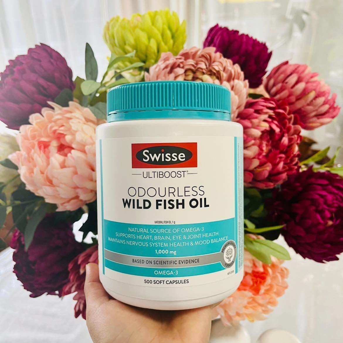 Swisse wild fish oil 1000mg 500 viên