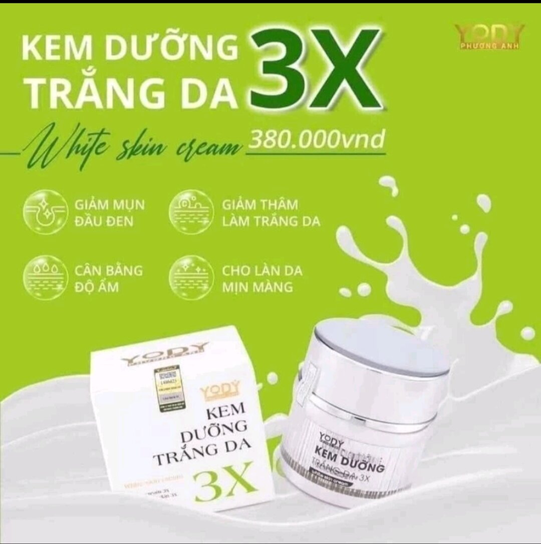 (Chính hãng) Kem 3X  Phương Anh, Kem Dưỡng Trắng Da Ban Ngày