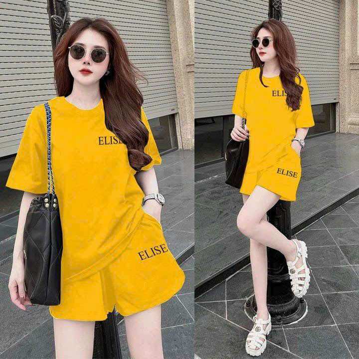 SÉT BỘ SHORT COTTON THÊU ELISE CAO CẤP