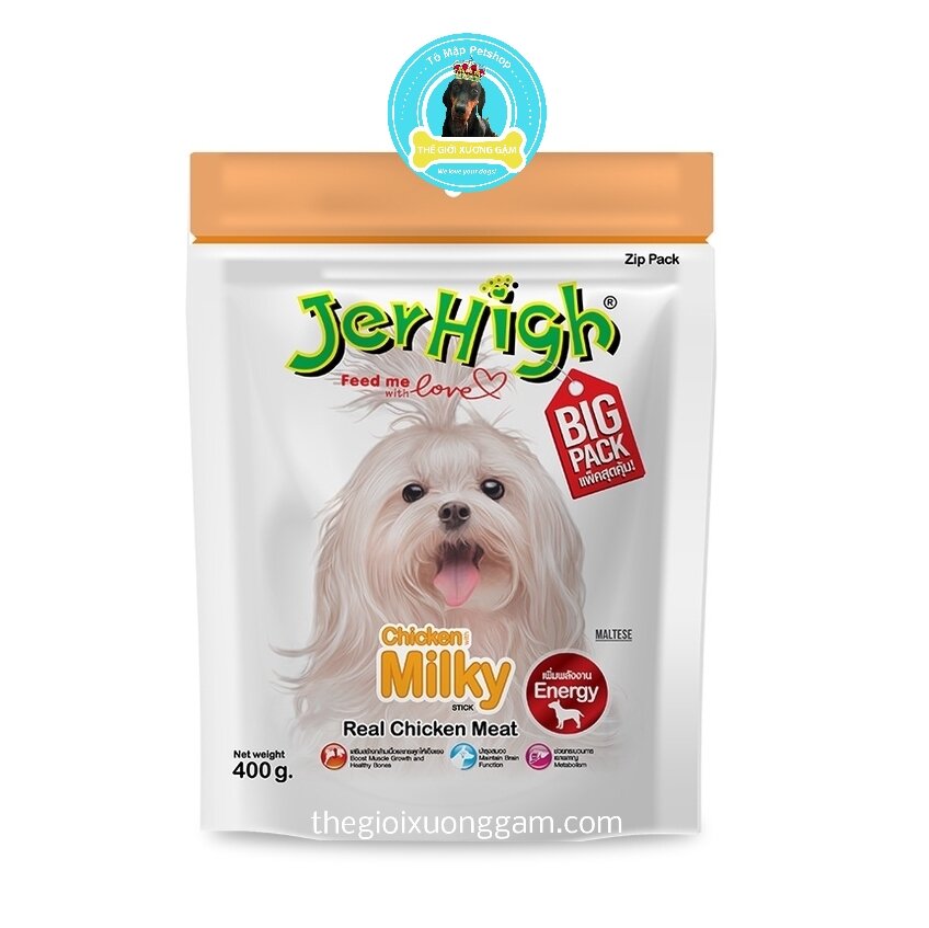 [HCM] SNACK JERHIGH GÓI LỚN JUMBO 400G CHO CHÓ