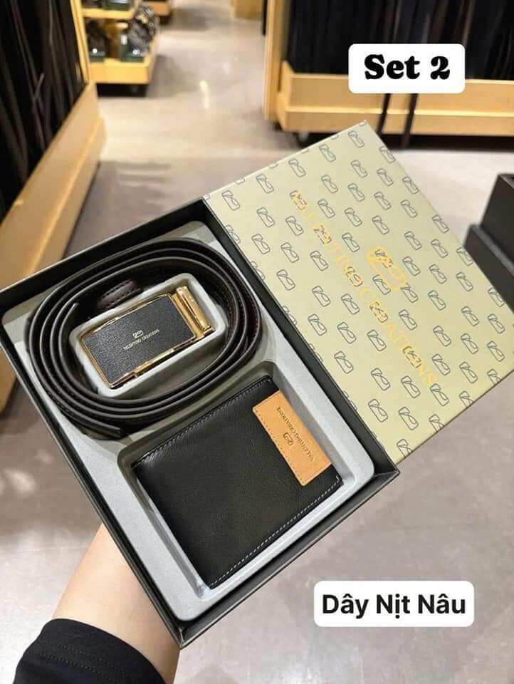 Set thắt lưng dây nịt ví bóp Valentino Creations