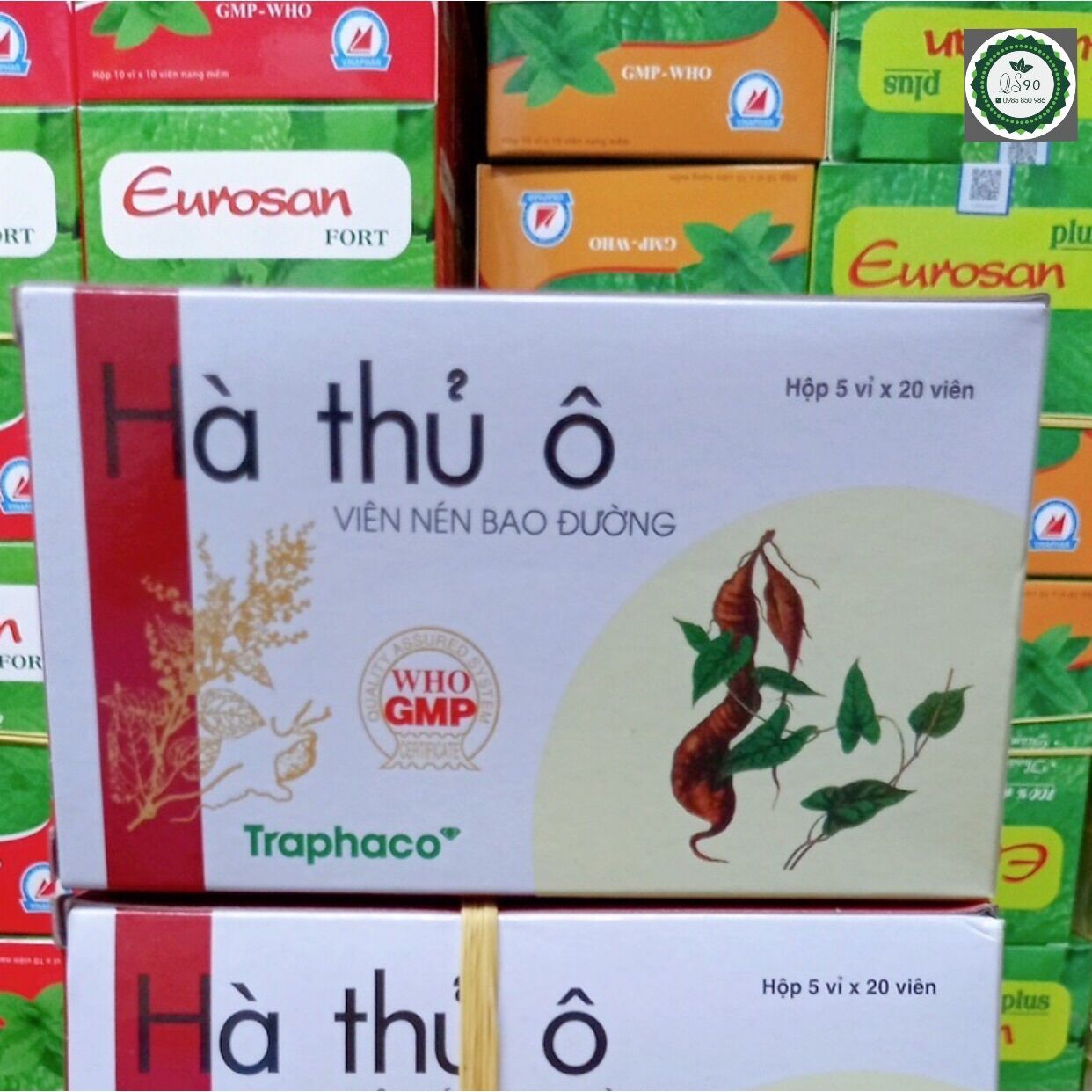 Viên hà thủ ô traphaco 1 hộp 5 vỉ x 20 viên