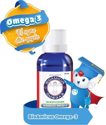 BIOAMICUS OMEGA 3 DHA – Vị ngon độc quyền ( lọ 30ml)