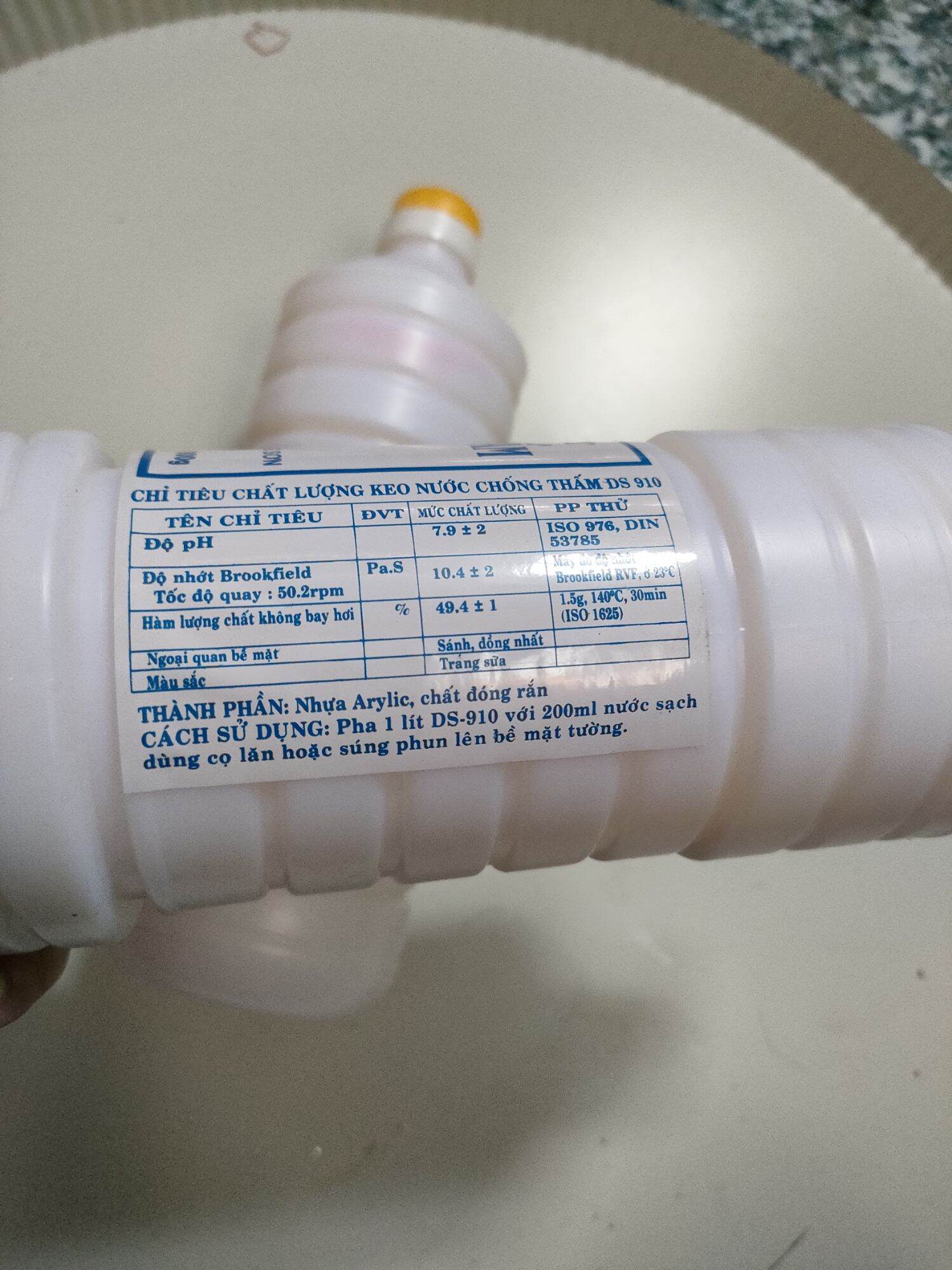 KEO NƯỚC CHỐNG THẤM DS-910 (1 lít)