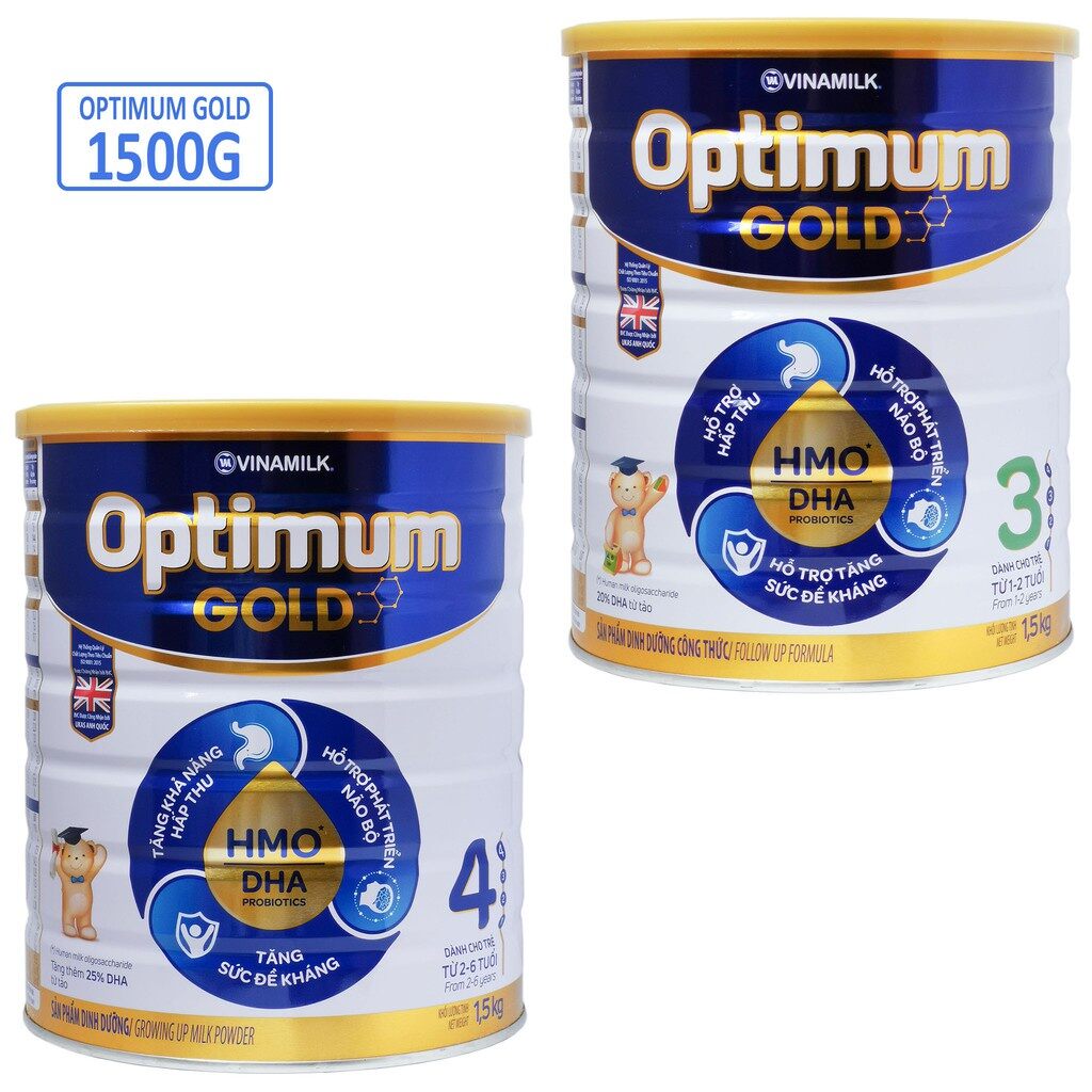 [Date 2024] Sữa bột Optimum Gold 4 HMO 1,45kg/1450g