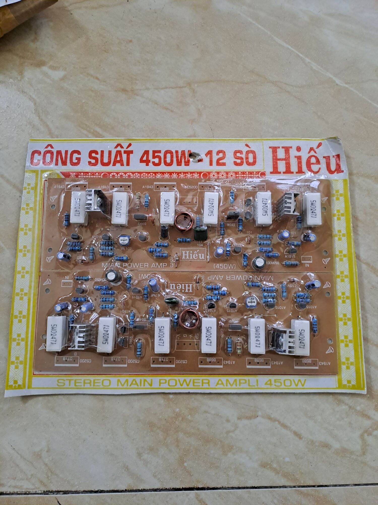 Bo mạch công suất 450w 12 sò hiếu
