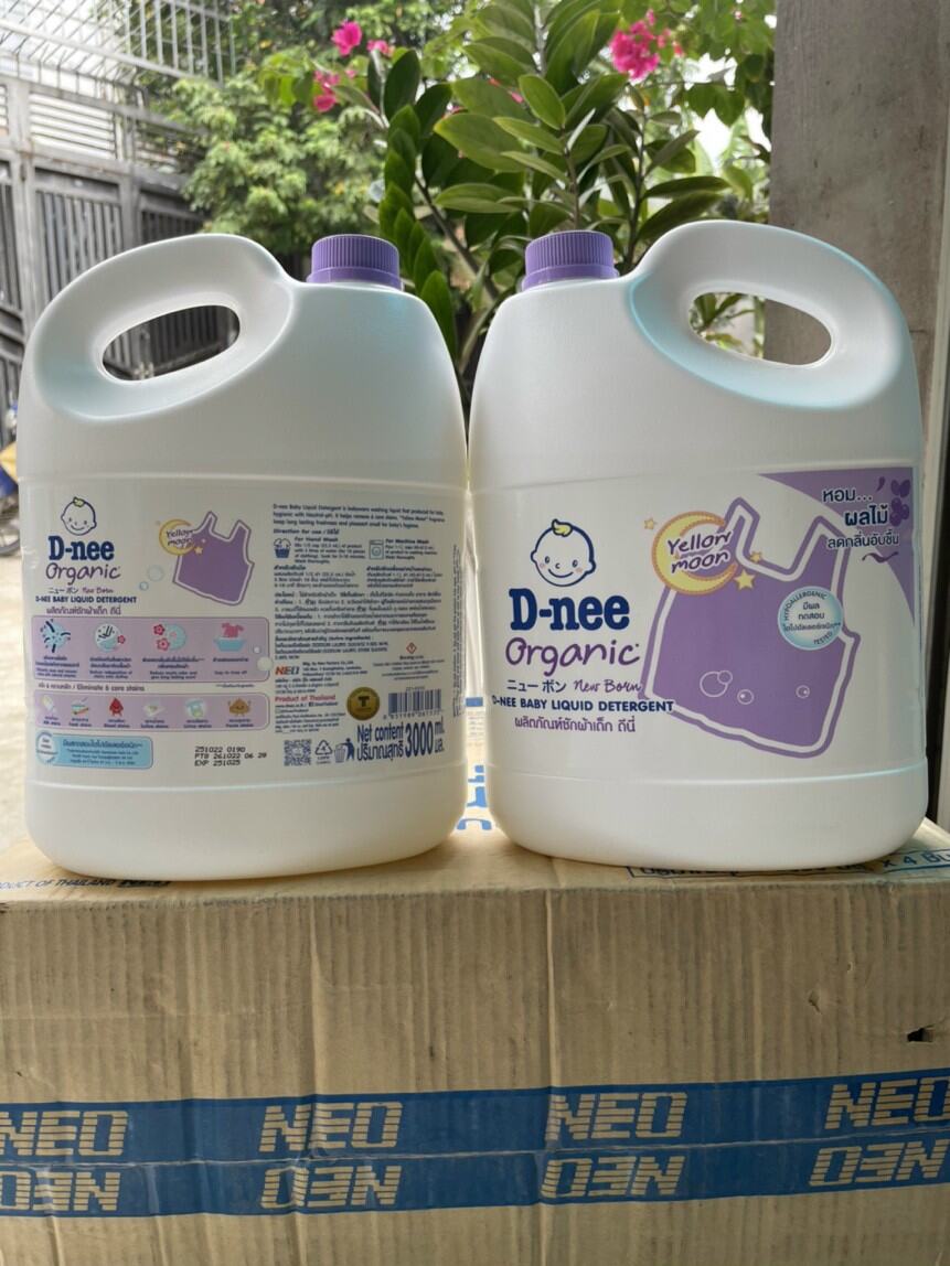 Hàng chính hãng nội địa Thái Lan Nước giặt xả organic cho bé Dnee Thái Lan