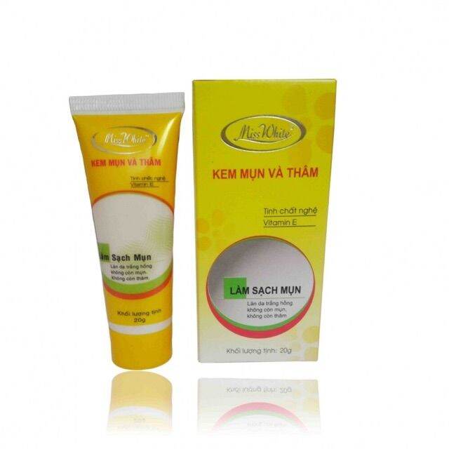 KEM MỤN VÀ THÂM MISS WHITE LÀM SẠCH MỤN