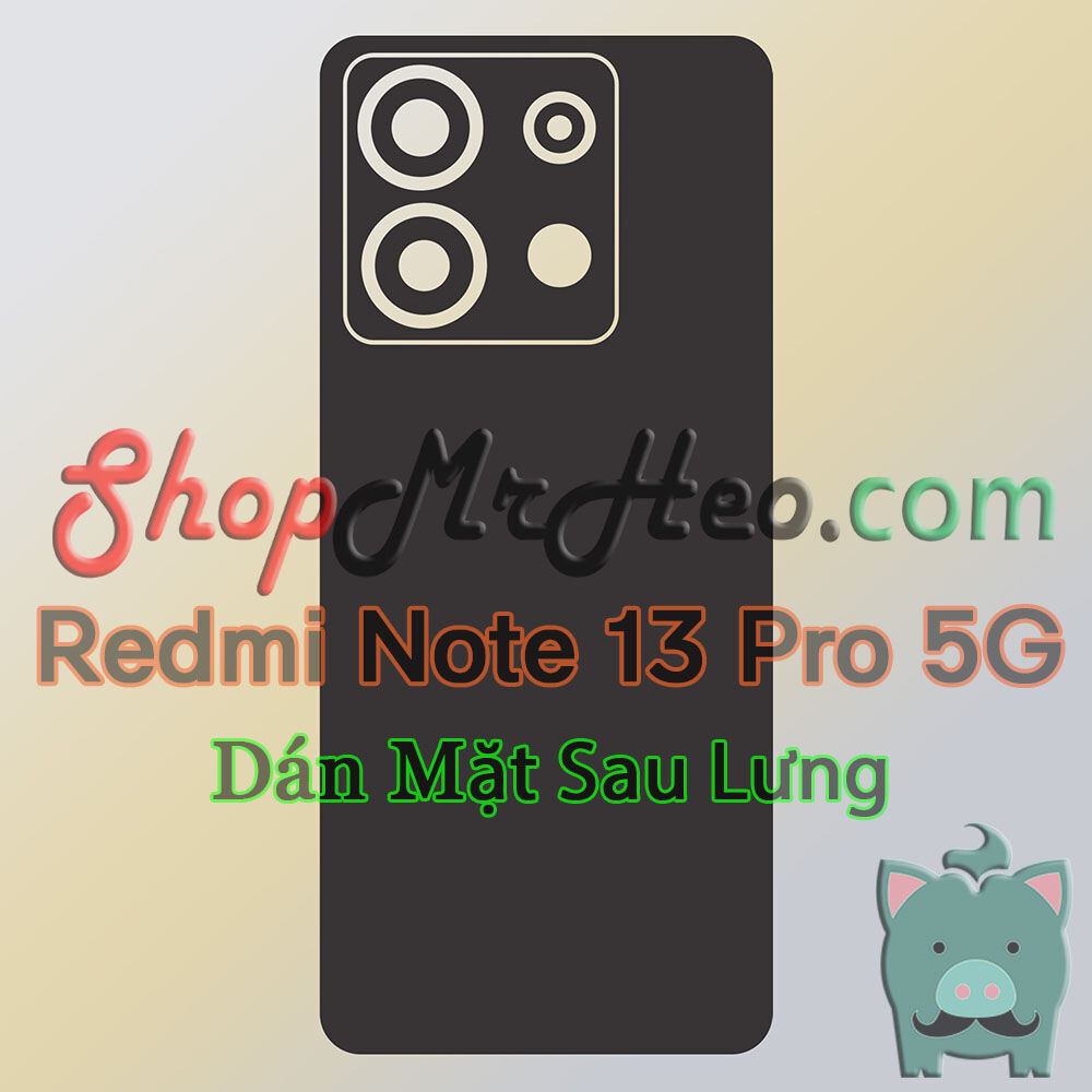 Dán Skin Mặt Sau Lưng Full Viền Redmi Note 13 Pro 5G (Vân Carbon, Lụa, Hộp, Nhám, Da, Nhôm Xước)