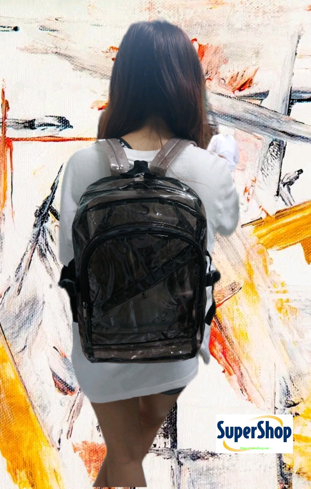 Ba lô Trong Suốt Màu