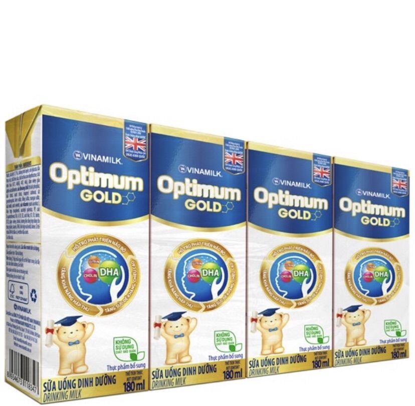 [HCM]Combo 4 hộp sữa Optimum Gold 180ml