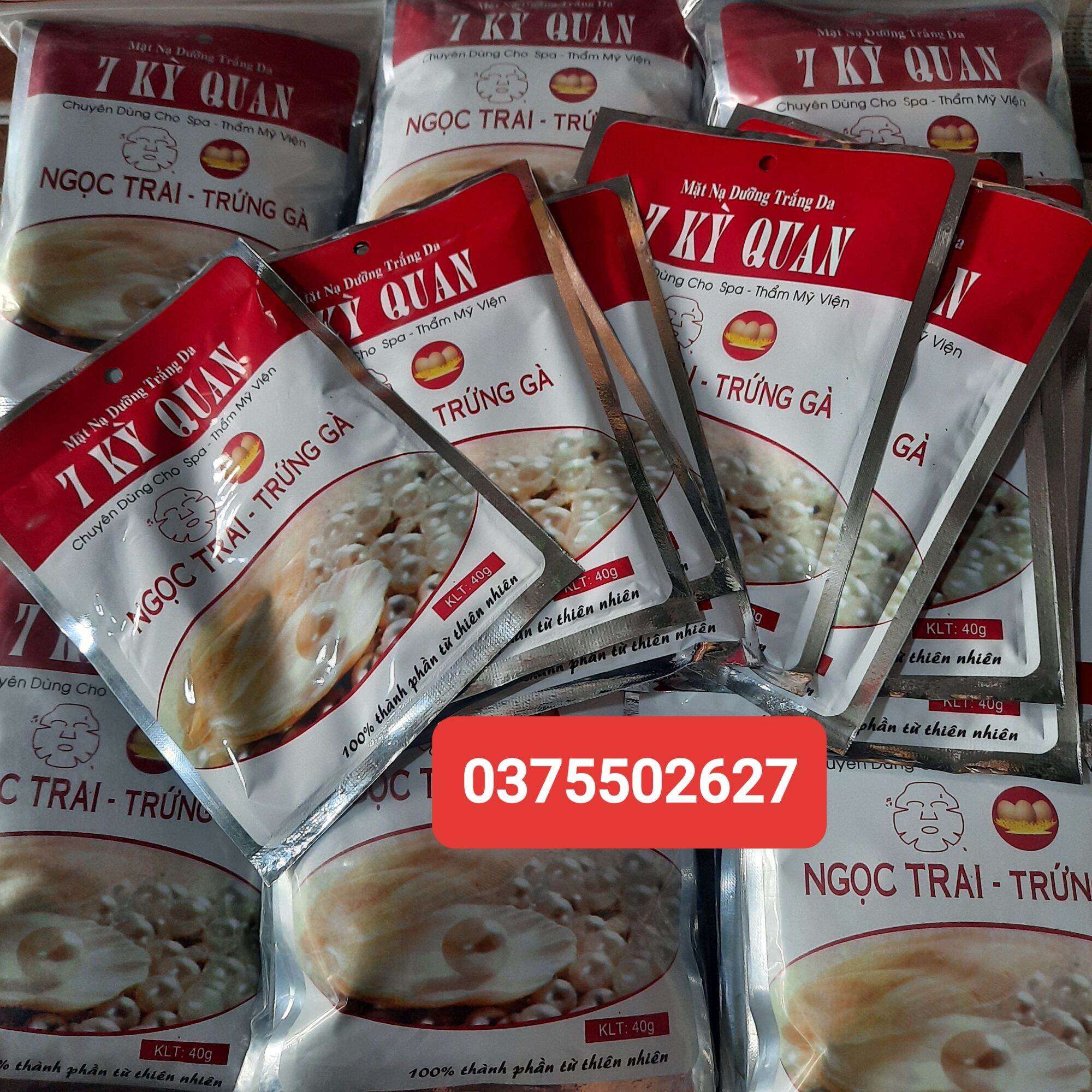 Combo 10 mặt nạ dưỡng da trứng gà
