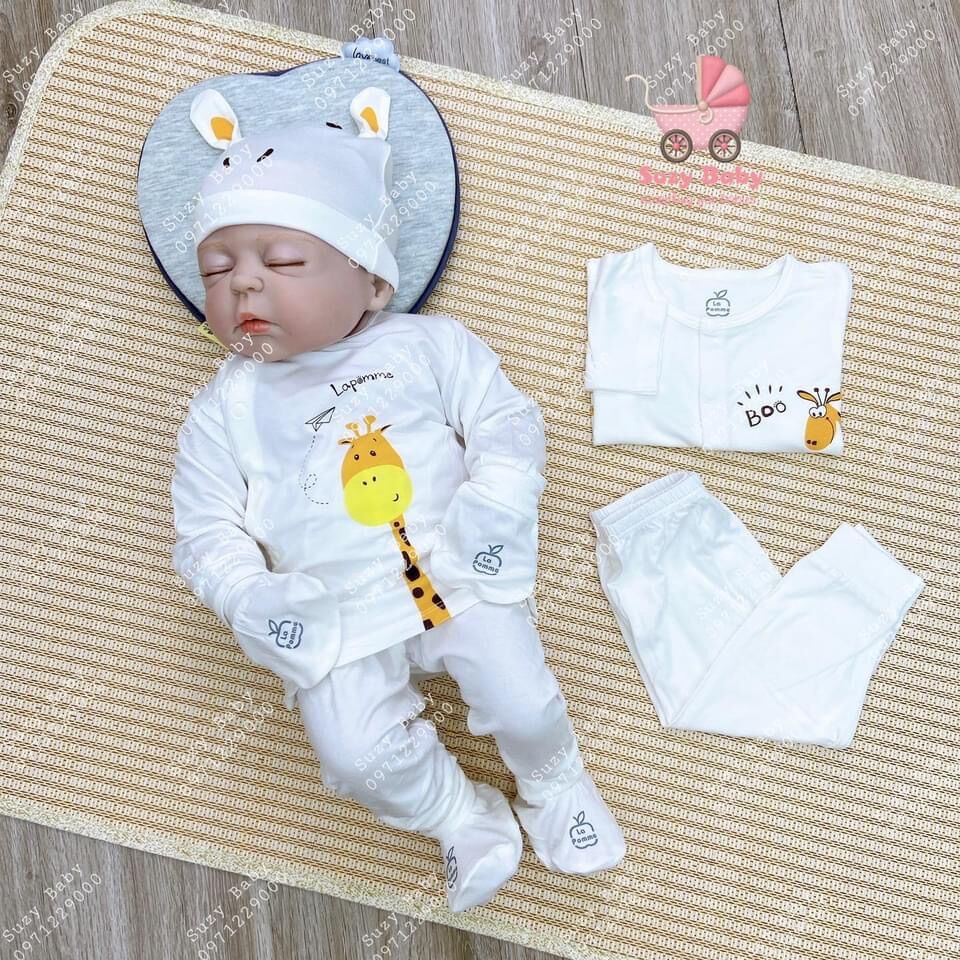 BỘ QUẦN ÁO SƠ SINH SỢI TRE LAPOMME