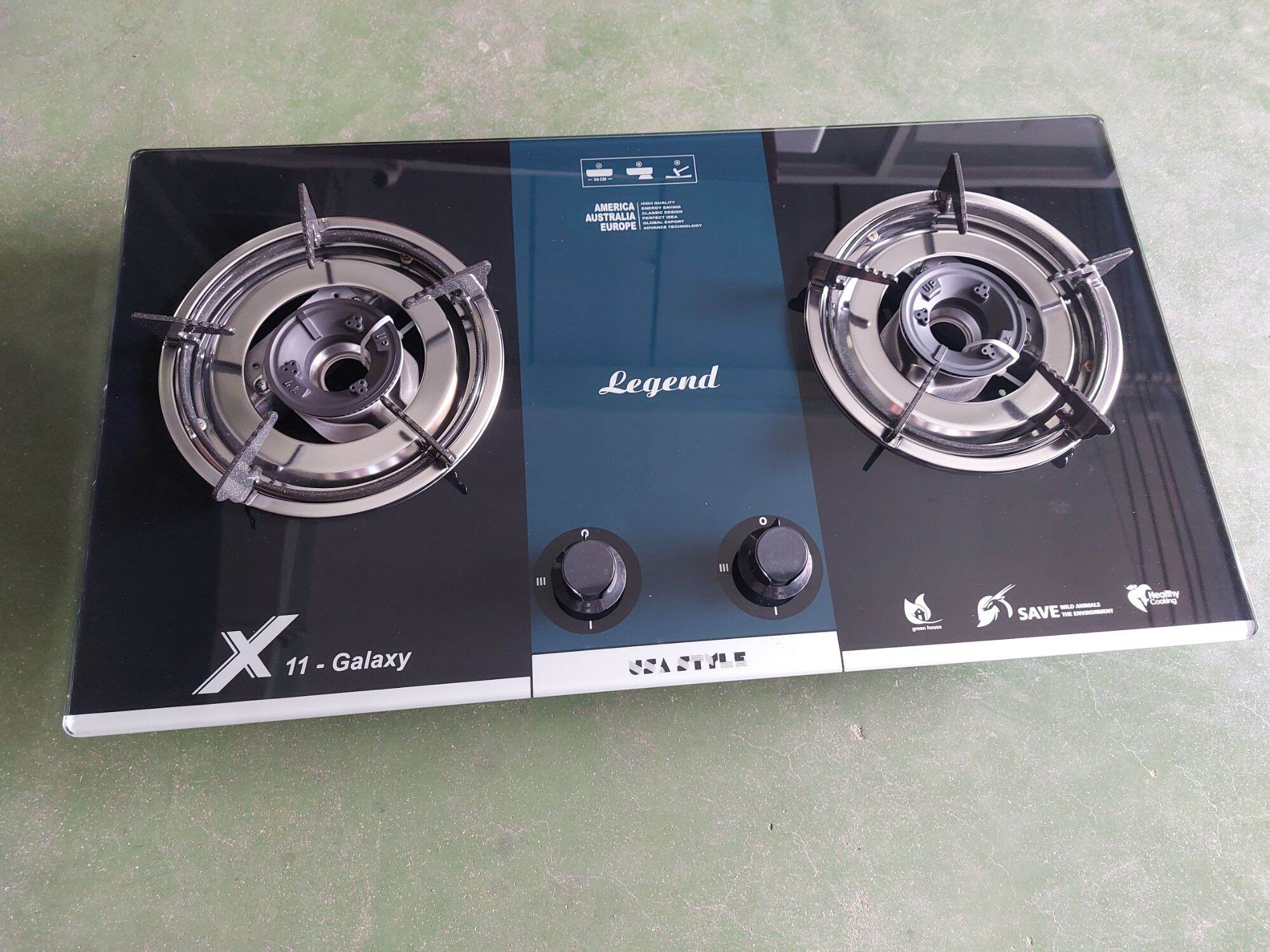 Bếp gas âm kiếng tốt legend x11