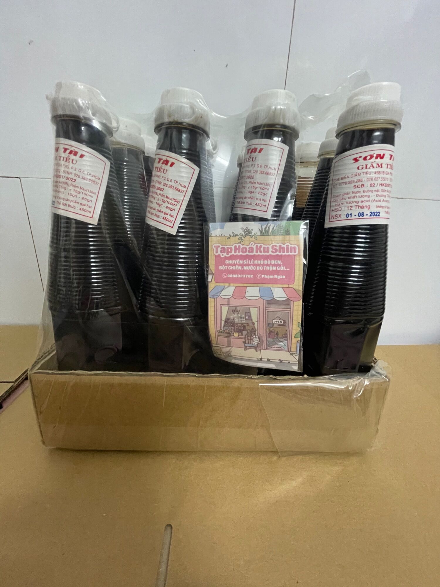 Giấm tiều giấm đỏ Sơn Tài 450ml