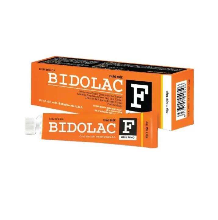 Kem bôi da thảo mộc Bidolac F - 10gram - giúp da mềm mượt, giảm khô, làm mờ vết thâm, tái tạo da, kem bôi da