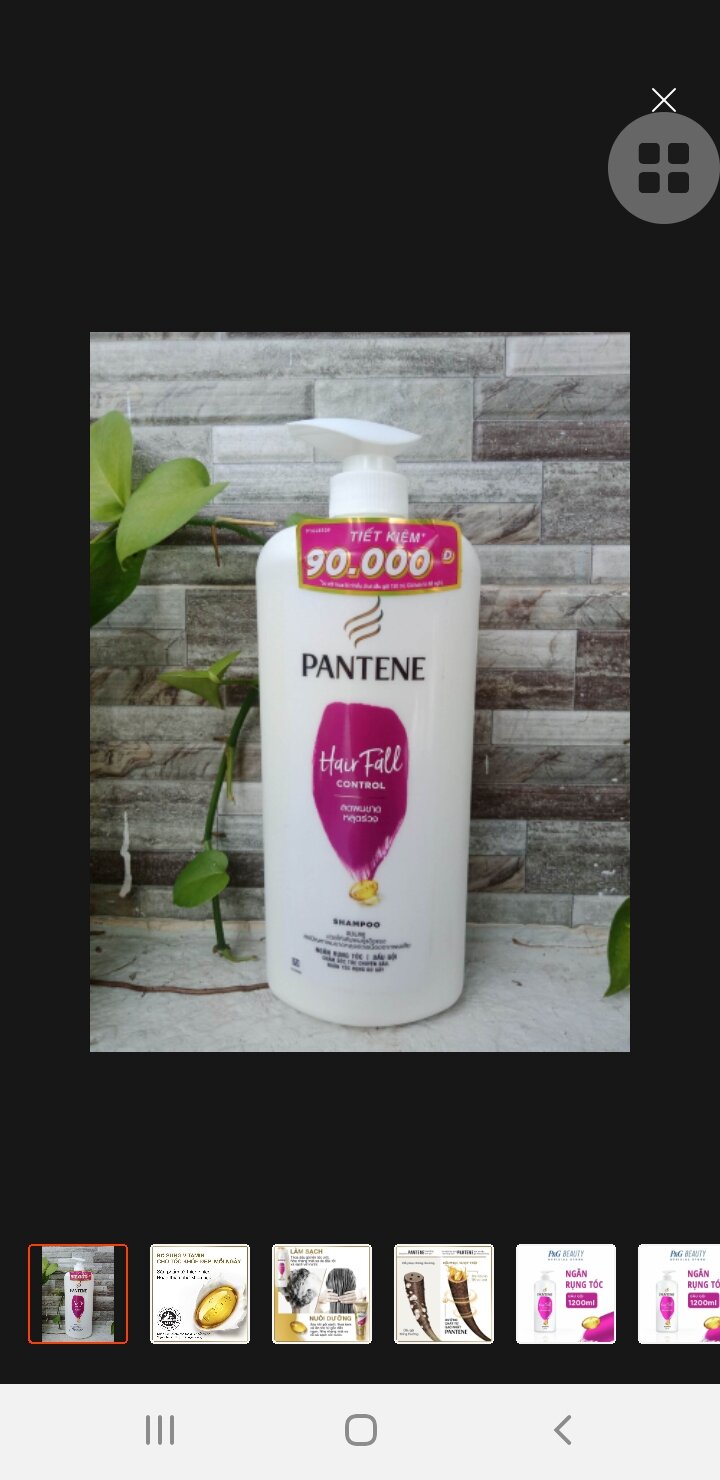 Dầu gội Pantene chai 1l2ml