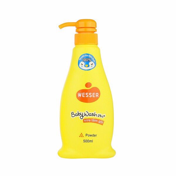 Sữa tắm gội em bé wesser 500 ml
